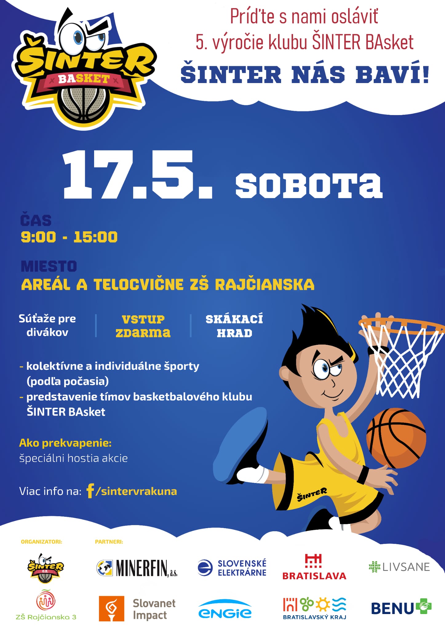 5. výročie klubu ŠINTER BAsket!